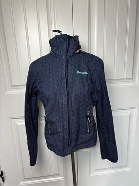 Bench Navy Blue Hooded Zip-Up Jacket